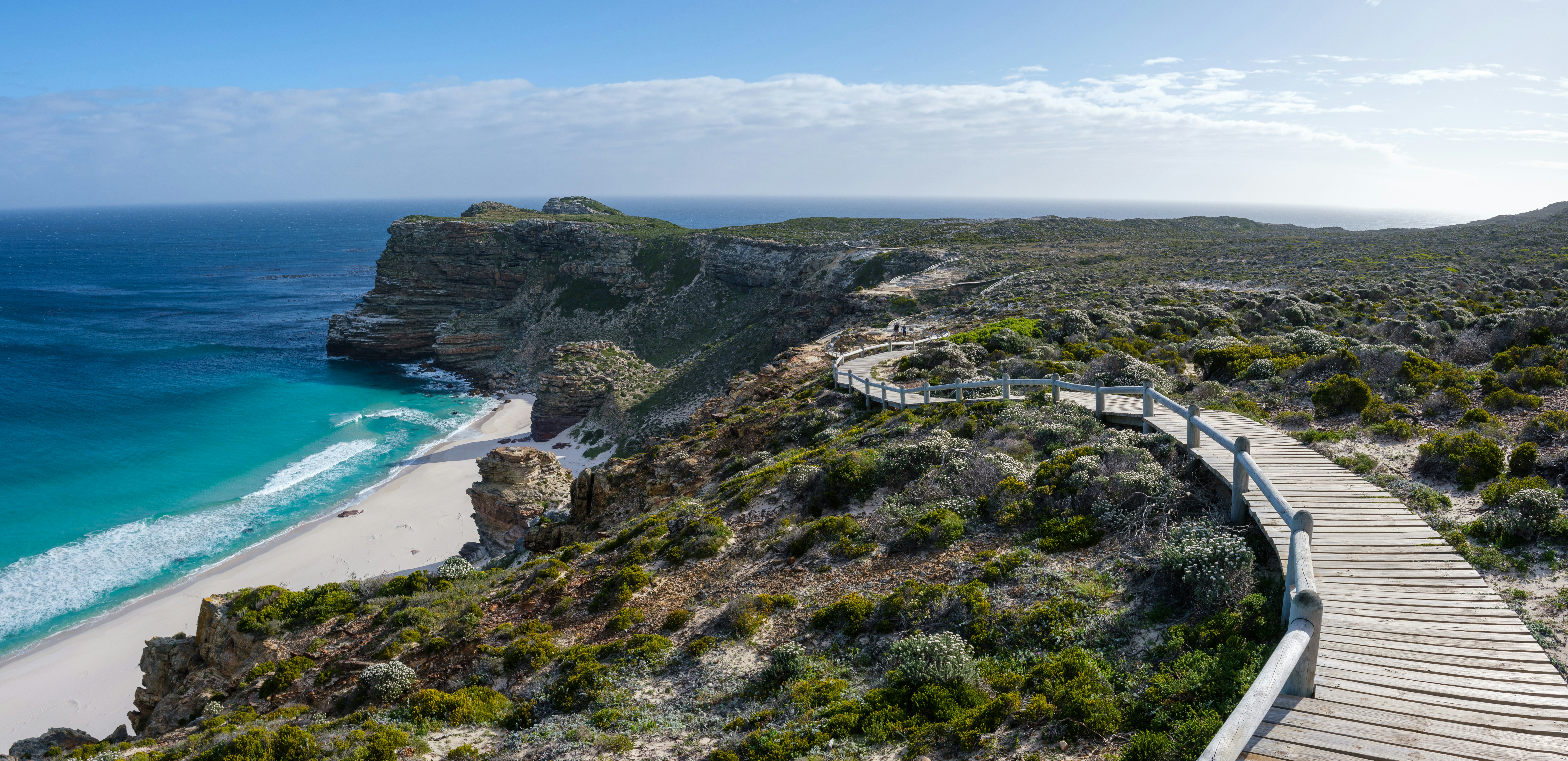 Coastal view of Kommetjie with the Atlantic in the background