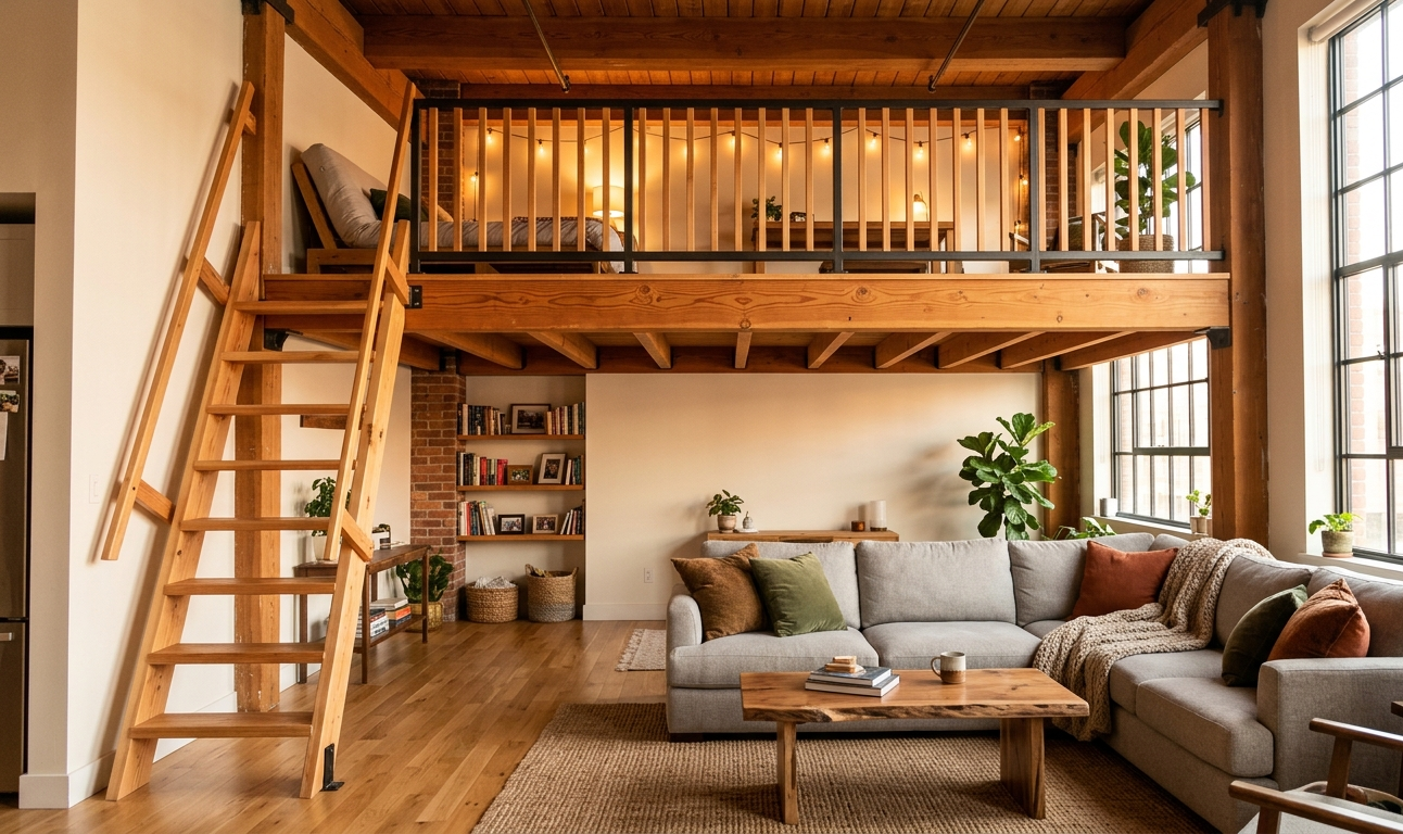 The Loft — spacious room with sleeping loft